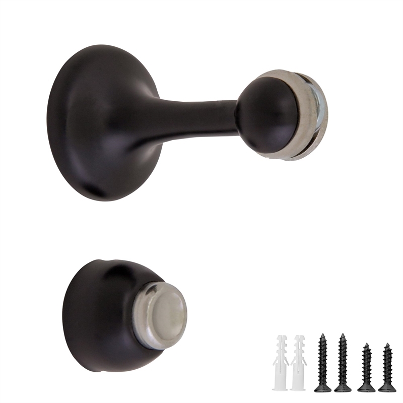 Bowery Hill Magnetic Stainless Steel Doorstop in Oil Rubbed Bronze 4 Pack