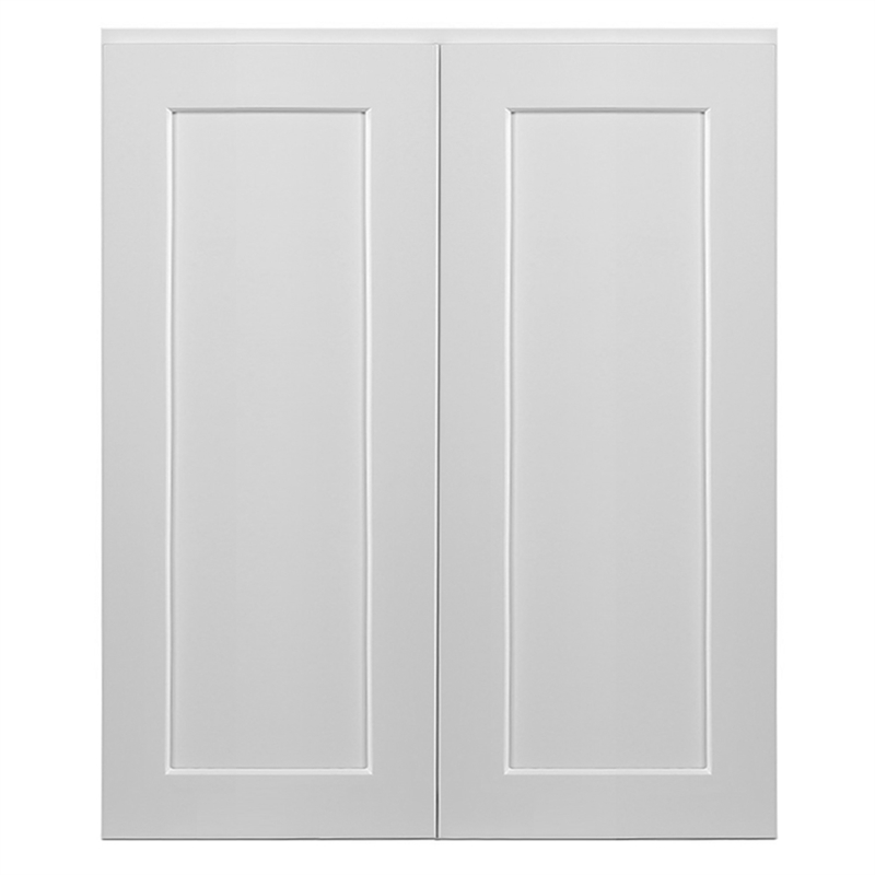 Bowery Hill Ready to Assemble Wood Wall Cabinet in White 30 x 12 x 36-Inch
