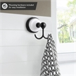 Bowery Hill Stainless Steel Robe Hook in Matte Black and White