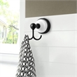 Bowery Hill Stainless Steel Robe Hook in Matte Black and White