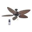 Bowery Hill 52-Inch Indoor/Outdoor Steel Ceiling Fan in Bronze