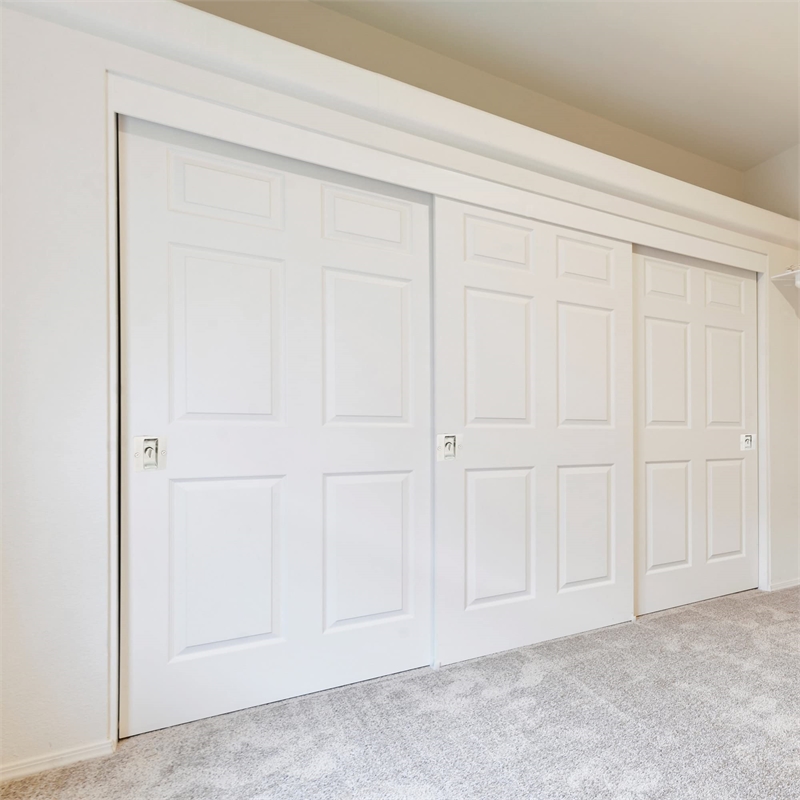 Bowery Hill 2-Pack Brass Pocket Privacy Door Hardware in Satin Nickel