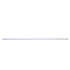 Bowery Hill Adjustable 50-84 Inch Tension Steel Shower Rod in White