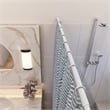 Bowery Hill Adjustable 50-84 Inch Tension Steel Shower Rod in White