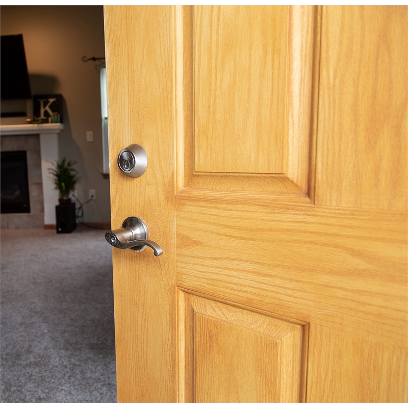 Bowery Hill Brass Single Cylinder Deadbolt in Satin Nickel/Silver