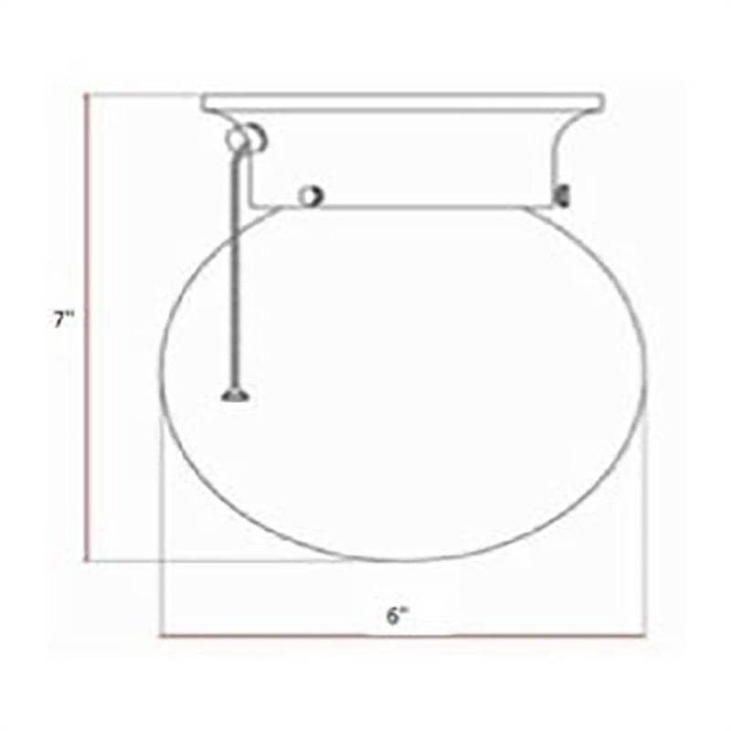 Bowery Hill Globe Ceiling Light with Pull Chain in Satin Nickel