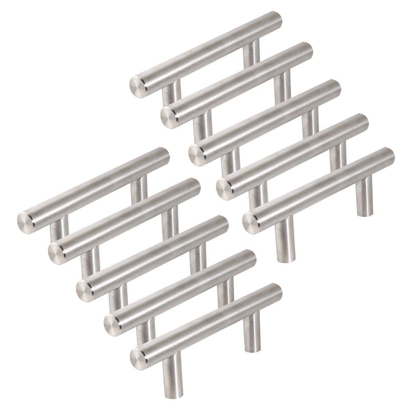 Bowery Hill Hollow 3 Inch Cabinet Pulls in Satin Nickel 10 Pack