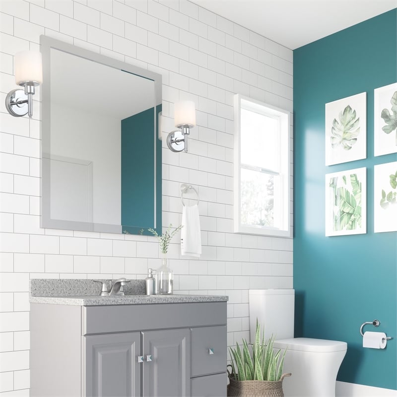 Bowery Hill 5-Light Stainless Steel Vanity Light in Satin Nickel