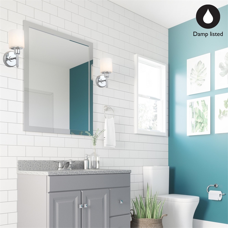Bowery Hill 5-Light Stainless Steel Vanity Light in Satin Nickel