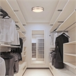 Bowery Hill Integrated LED Stainless Steel Ceiling Light in Satin Nickel
