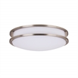 Bowery Hill Integrated LED Stainless Steel Ceiling Light in Satin Nickel