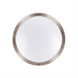 Bowery Hill Integrated LED Stainless Steel Ceiling Light in Satin Nickel