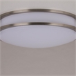 Bowery Hill Integrated LED Stainless Steel Ceiling Light in Satin Nickel