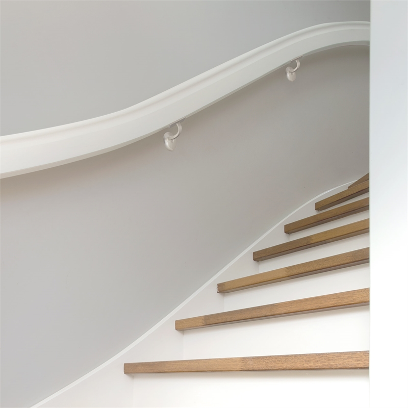 Bowery Hill Jumbo Zinc Handrail Metal Bracket in Satin Nickel 5 Pack