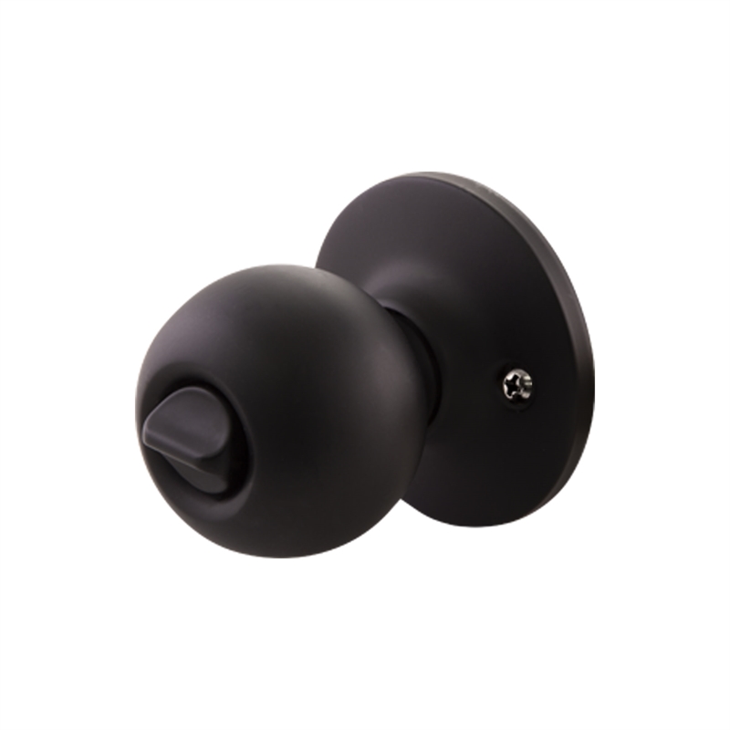 Bowery Hill 2-Way Privacy Brass Doorknob in Matte Black 20 Pack