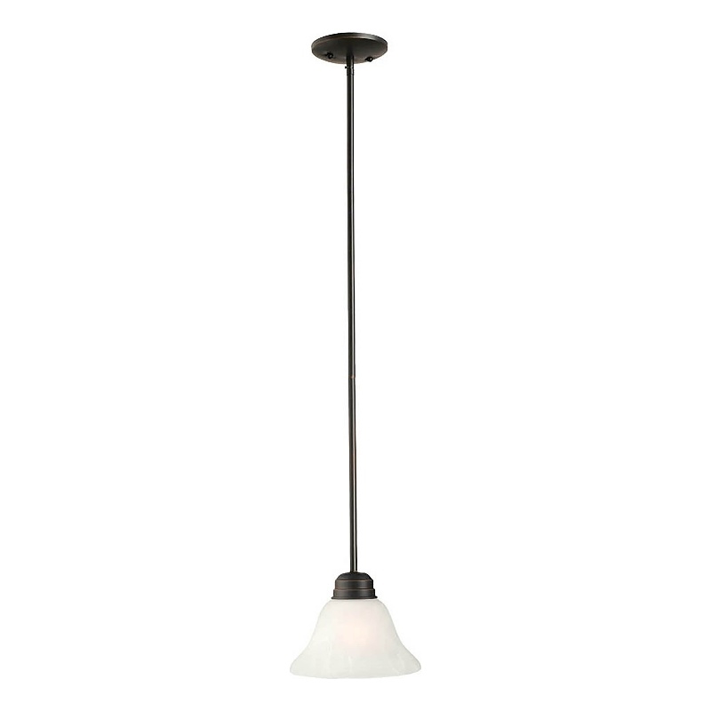 Bowery Hill 1-Light Stainless Steel Pendant in Oil Rubbed Bronze