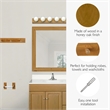 Bowery Hill Rustic Wood Bathroom Triple Robe Hook in Honey Oak