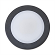 Bowery Hill Oval Flush Mount Metal LED Ceiling Light in Matte Black