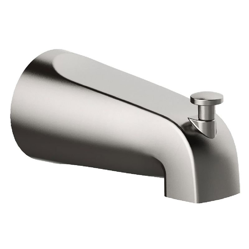 Bowery Hill Modern Brass Shower Head and Trim Kit in Satin Nickel