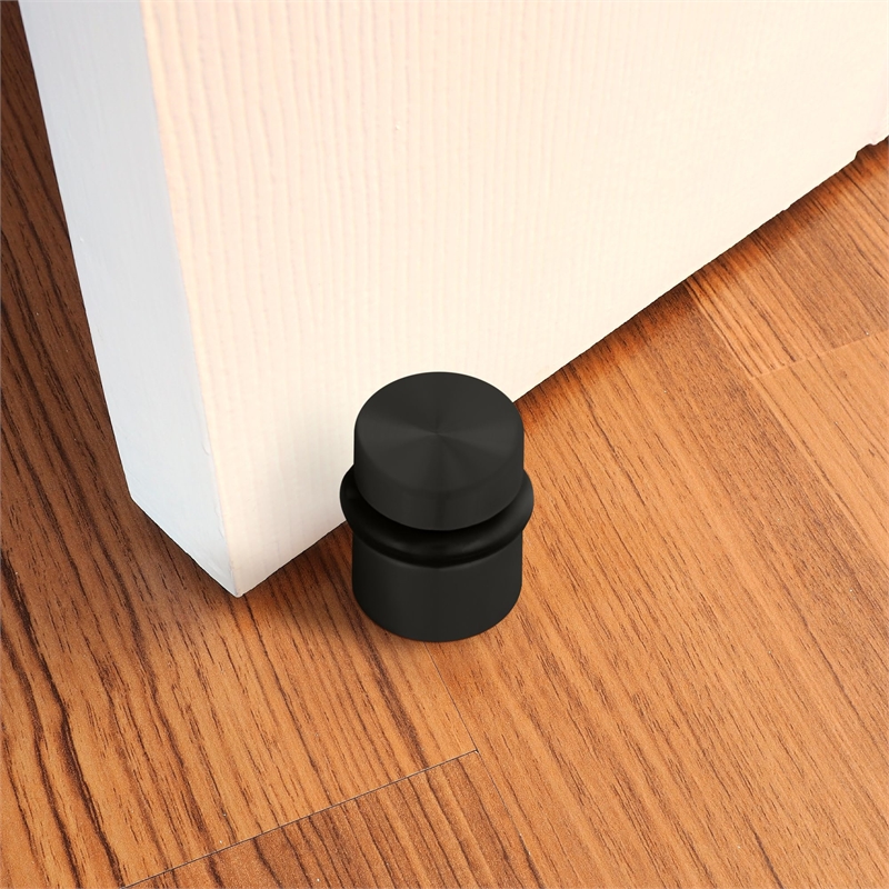 Bowery Hill 2-Pack Brass Modern Cylindrical Door Stop in Oil Rubbed Bronze