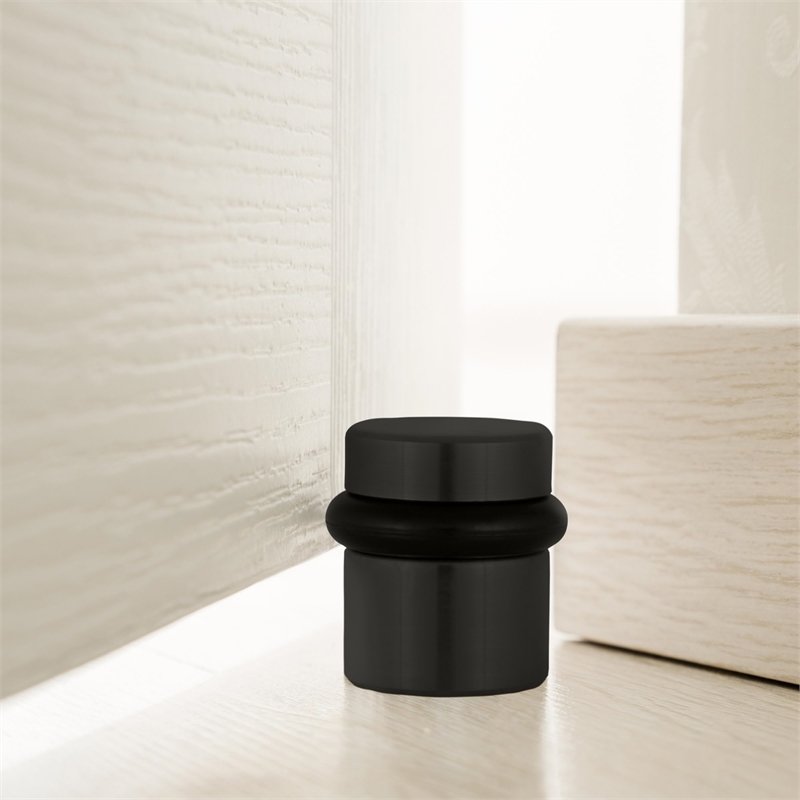 Bowery Hill 2-Pack Brass Modern Cylindrical Door Stop in Oil Rubbed Bronze
