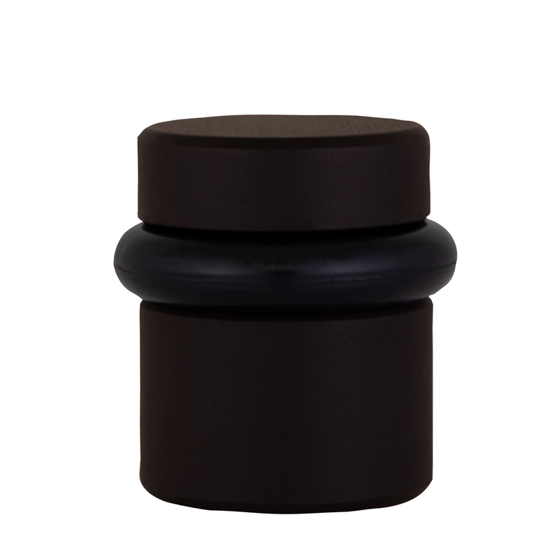 Bowery Hill 2-Pack Brass Modern Cylindrical Door Stop in Oil Rubbed Bronze