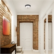 Bowery Hill Traditional Ceiling Light in Matte Black 2-Light 2-Pack