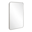 Bowery Hill Rounded Corner Wall Mirror with Silver Frame 30 x 20 in 2-Pack