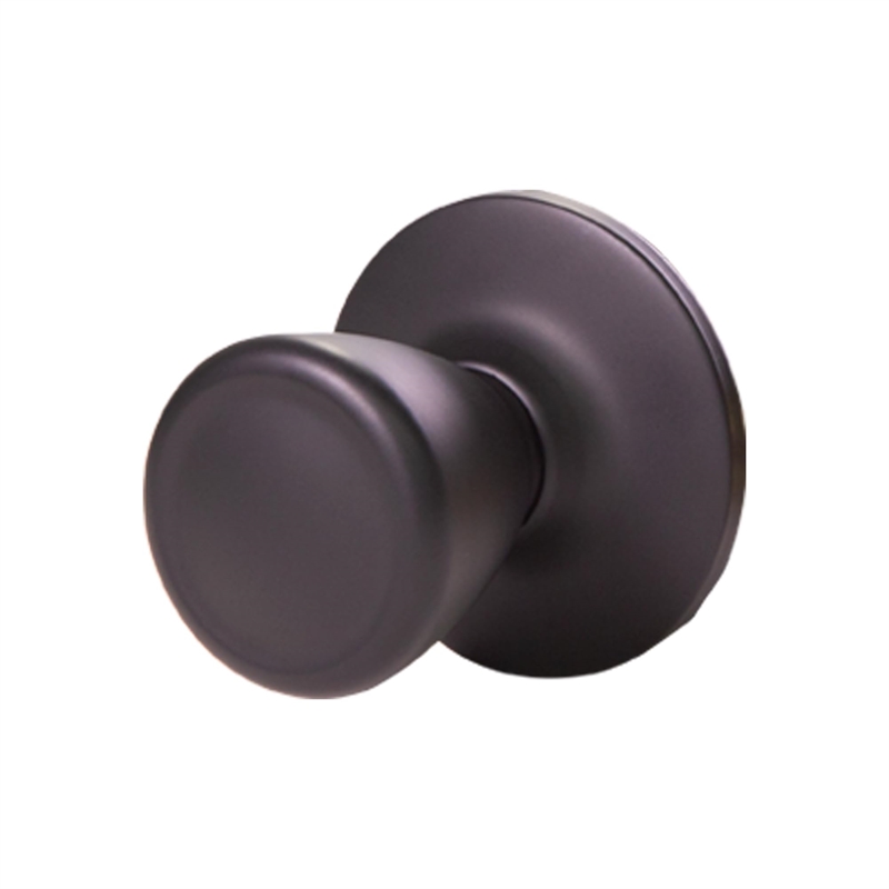 Bowery Hill Tulip Traditional Brass Dummy Door Knob in Matte Black