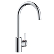 Bowery Hill Single Metal Handle Kitchen Faucet in Polished Chrome