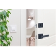 Bowery Hill 2-Way Metal Adjustable Entry Lever Combo in Matte Black