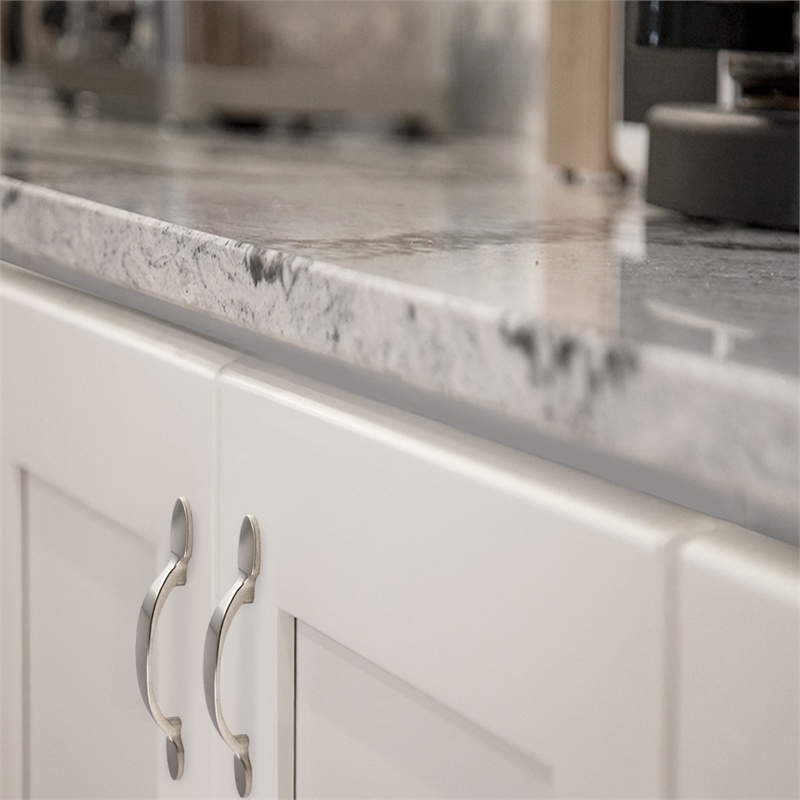Bowery Hill Metal Cabinet and Drawer Pull in Satin Nickel 10-Pack