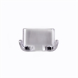 Bowery Hill Metal Double Robe Hook in Polished Chrome/Silver