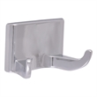 Bowery Hill Metal Double Robe Hook in Polished Chrome/Silver