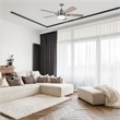 Bowery Hill LED Ceiling Fan in Brushed Silver Nickel 52-Inch