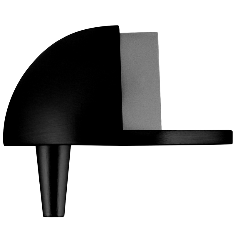 Bowery Hill Metal Dome Door Stop in Matte Black - 1-3/4 Inch - 10 Pack