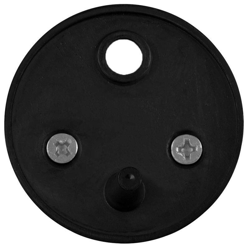 Bowery Hill Metal Dome Door Stop in Matte Black - 1-3/4 Inch - 10 Pack