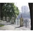 Bowery Hill Outdoor Post-Top Pier Base Metal Mount in Black - 3.5-Inch