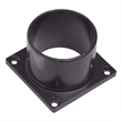 Bowery Hill Outdoor Post-Top Pier Base Metal Mount in Black - 3.5-Inch