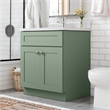 Bowery Hill 31-Inch Bath Vanity - Evergreen Fog Base and Single Hole Top