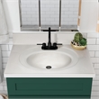 Bowery Hill 31-Inch Bath Vanity - Hunt Club Base and Ivory Swirl Top
