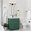 Bowery Hill 31-Inch Bath Vanity - Hunt Club Base and Single Hole Top