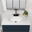 Bowery Hill 31-Inch Bath Vanity - Dark Night Base and Solid White Top