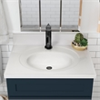 Bowery Hill 31-Inch Bath Vanity - Dark Night Base and Single Hole Top
