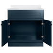Bowery Hill 31-Inch Bath Vanity - Dark Night Base and Single Hole Top