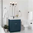 Bowery Hill 31-Inch Bath Vanity - Dark Night Base and Single Hole Top