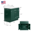 Bowery Hill 31-Inch Bath Vanity - Hunt Club Base and Solid White Top