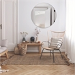 Bowery Hill 36-Inch Round Glass Wall Mirror with Silver Frame