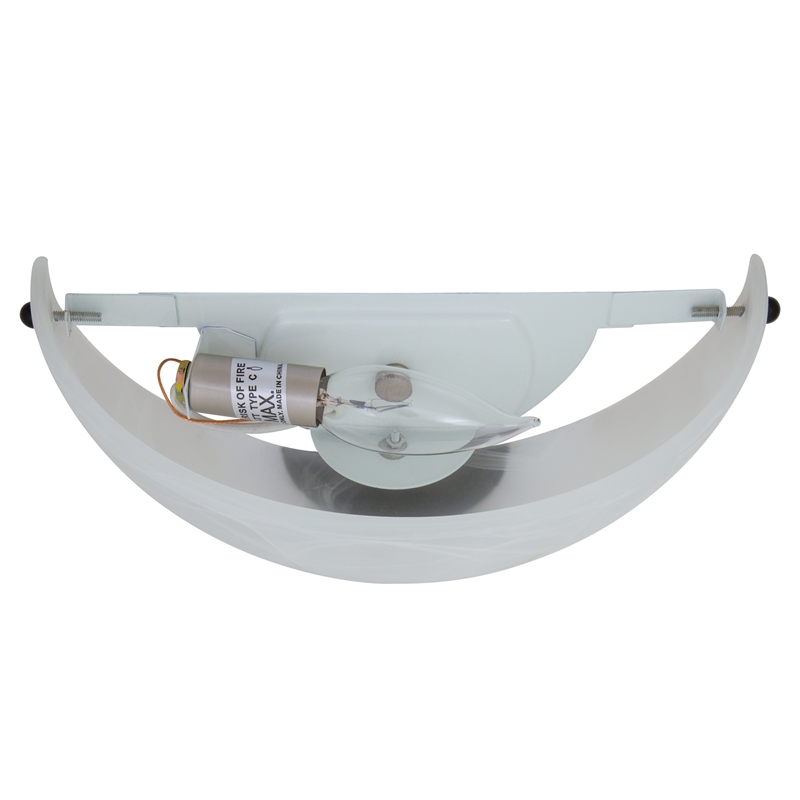 Bowery Hill 1-Light Alabaster Glass Wall Sconce in Oil-Rubbed Bronze