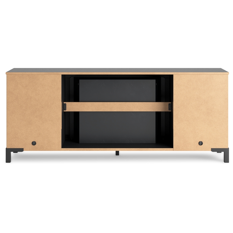 Bowery Hill Black TV Stand for TVs up to 69